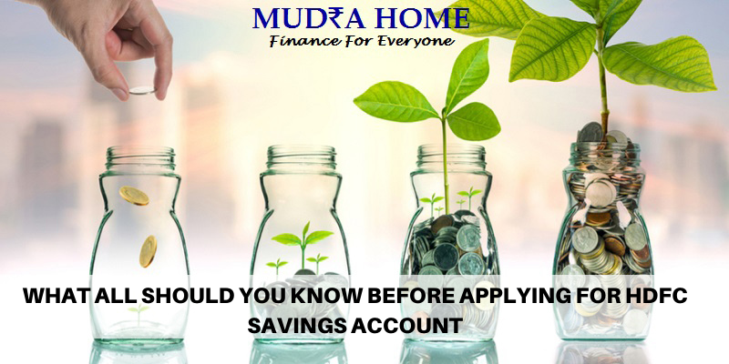 hdfc savings account - (A)